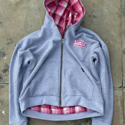 Cotton Candy Kx Reversible Flannel Hoodie