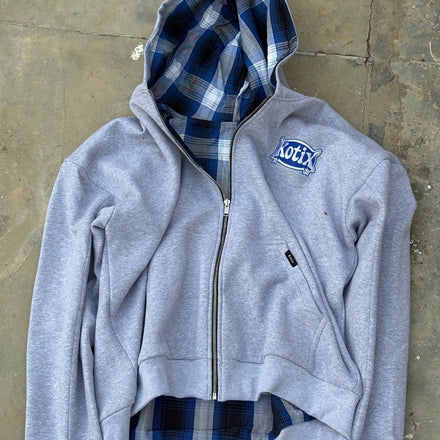 Blueberry KX Reversible Flannel Hoodie
